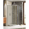 Simpsons Elite Offset Quadrant Single Door Shower Enclosure - 3 Size Options Large Image