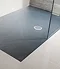 Simpsons - Grey Textured Slate Effect Shower Tray with Waste - 5 Size options Large Image