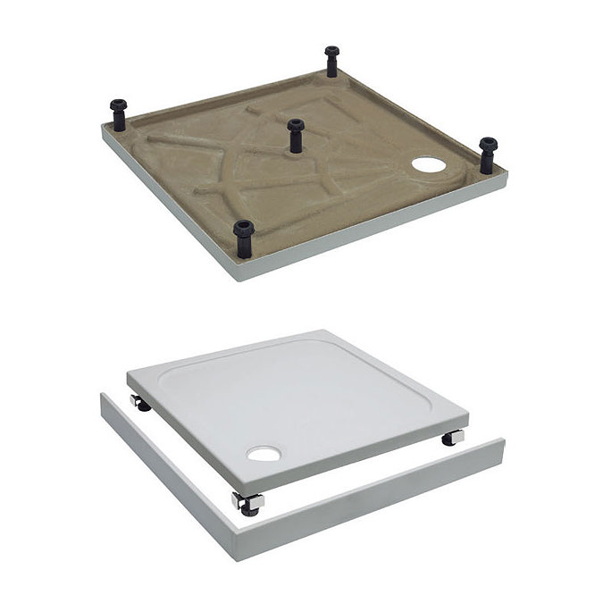 Simpsons Leg & Panel Riser Kit for 45mm Square Shower Tray - Various Size Options Large Image