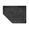 Simpsons Offset Pentangle 35mm Grey Slate Acrylic Shower Tray with Waste - Left Hand - Various Size 