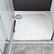 Simpsons Offset Quadrant 45mm Low Level Stone Resin Shower Tray with Waste - Left Hand - Various Siz