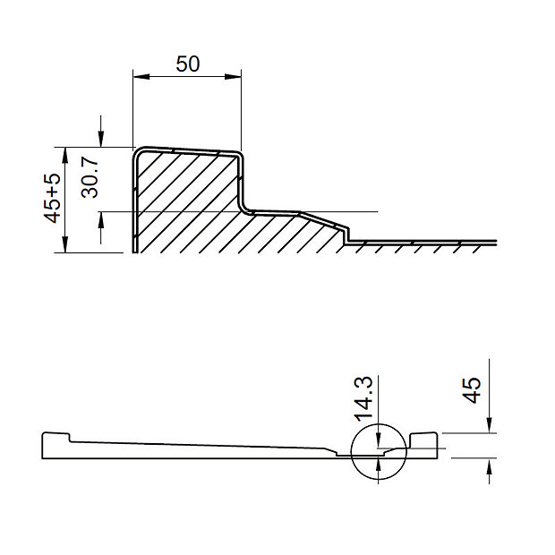 Crosswater Offset Quadrant 45mm Low Level Shower Tray With Waste Online