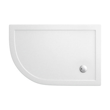 Simpsons - Offset Quadrant Low Profile Acrylic Shower Tray w/ Waste - Left Hand - 3 Size Options Pro