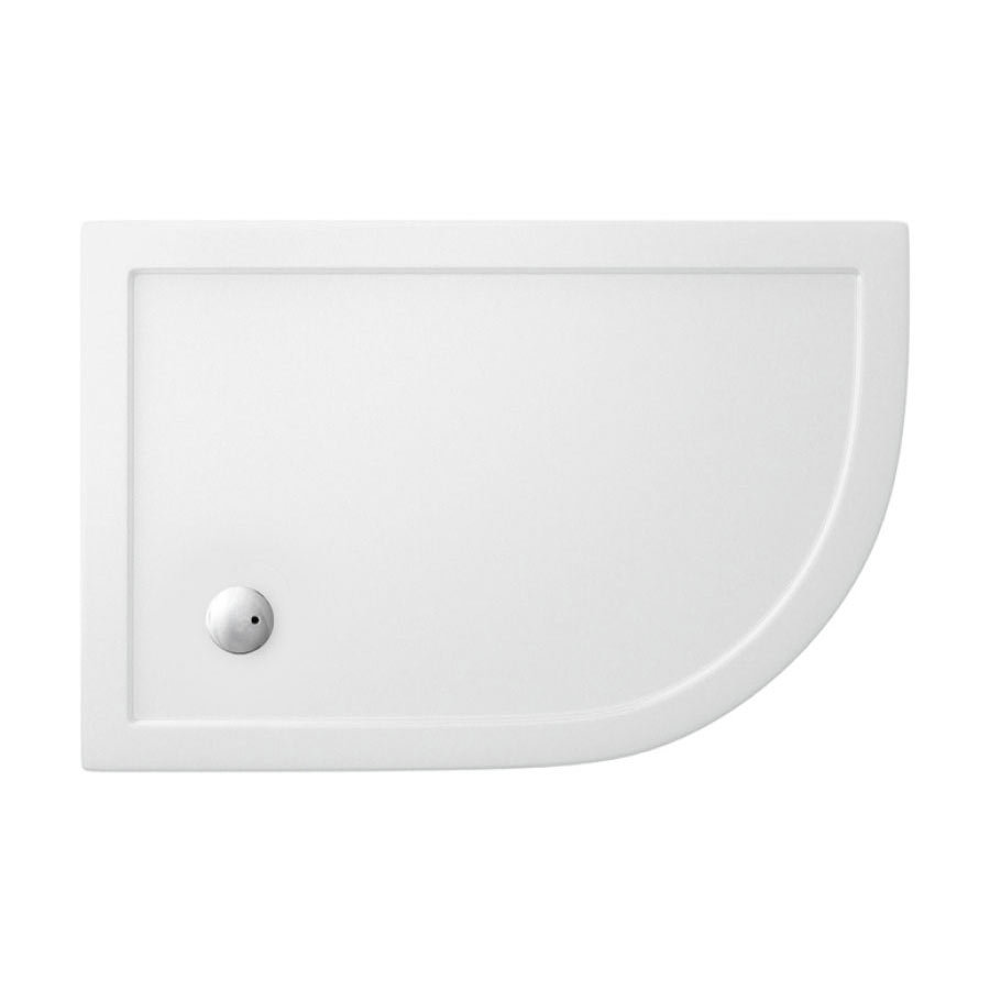 Crosswater - Offset Quadrant Low Profile Acrylic Shower Tray W/ Waste ...