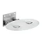 Simpsons - Oval Wall Mounted Folding Shower Seat Large Image