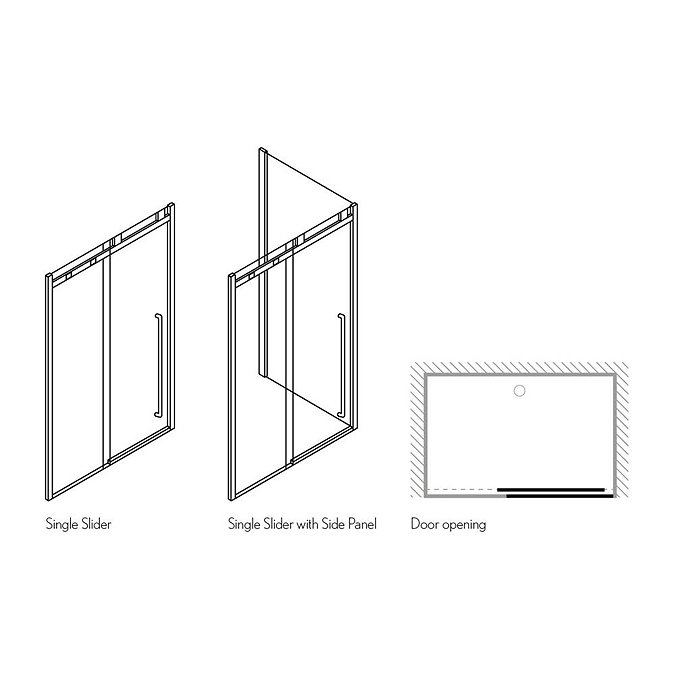 Simpsons Pier Sliding Shower Door Feature Large Image