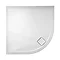 Simpsons - Plus+Ton Quadrant Matt White Ceramic Shower Tray & Waste - 900 x 900 x 30mm Large Image