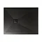Simpsons - Plus+Ton Rectangular Matt Black Ceramic Shower Tray + Waste - Various Size Options Large