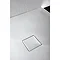 Simpsons - Plus+Ton Rectangular Matt White Ceramic Shower Tray & Waste - Various Size Options Profil