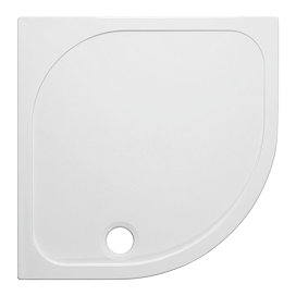 Crosswater Quadrant 45mm Low Level Stone Resin Shower Tray with Waste