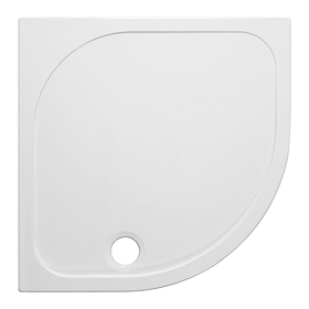 Crosswater Quadrant 45mm Low Level Stone Resin Shower Tray with Waste
