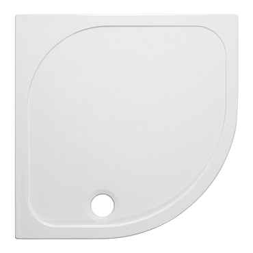 Simpsons Quadrant 45mm Low Level Stone Resin Shower Tray with Waste - Various Size Options Feature L