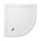 Simpsons - Quadrant Low Profile Acrylic Shower Tray with Waste - 3 Size Options Large Image