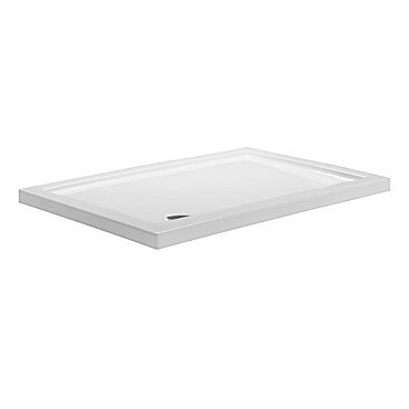 Simpsons - Rectangular Low Profile Acrylic Shower Tray with Waste - Various Size Options Profile Lar
