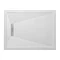 Simpsons - Rectangular Low Profile Stone Resin Shower Tray with Linear Waste - Various Size Options Large Image