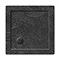 Simpsons Square 35mm Grey Slate Acrylic Shower Tray with Waste - Various Size Options Large Image