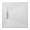 Simpsons - Square Low Profile Stone Resin Shower Tray with Linear Waste - 900 x 900 x 25mm Large Ima