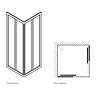 Simpsons Supreme Corner Entry Shower Enclosure - 4 Size Options  Profile Large Image
