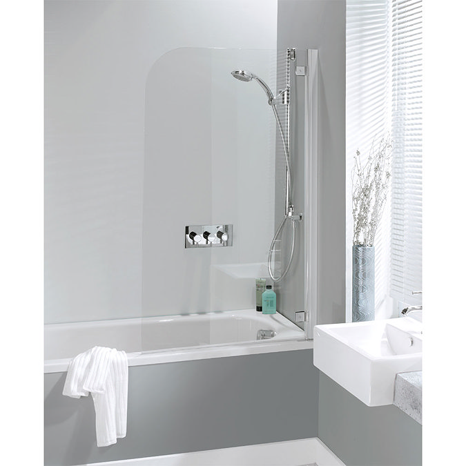 Simpsons - Supreme Deluxe Bath Screen - White - 2 Size Options Large Image