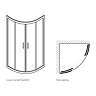 Simpsons Supreme Luxury Curved Offset Quadrant Shower Enclosure - 3 Size Options  Profile Large Imag