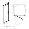 Simpsons - Supreme Luxury Pivot Shower Door - 900mm - 7312  Profile Large Image