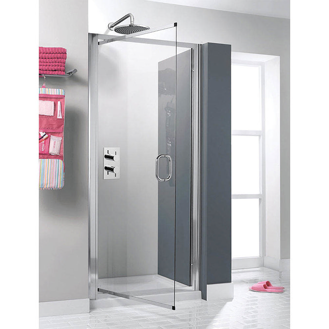 Simpsons - Supreme Luxury Pivot Shower Door - 900mm - 7312  Feature Large Image