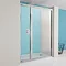 Simpsons - Supreme Pivot Shower Door with Inline Panel - 3 Size Options Large Image