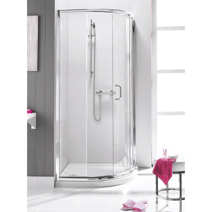 Simpsons Supreme 900 x 900mm Quadrant Single Door Shower Enclosure  Feature Large Image