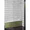 Simpsons Ten Hinged Bath Screen with Fixed Panel - 900mm  Feature Large Image