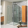 Simpsons - Ten Hinged Shower Door with Inline Panel - 5 Size Options Standard Large Image