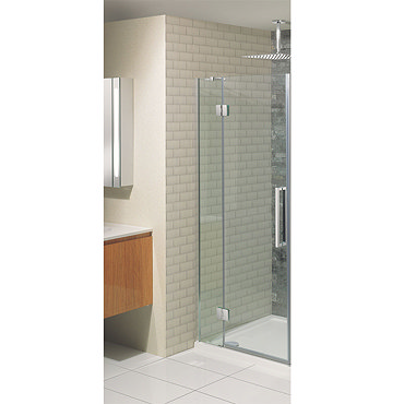 Simpsons - Ten Hinged Shower Door with Inline Panel - 5 Size Options Profile Large Image