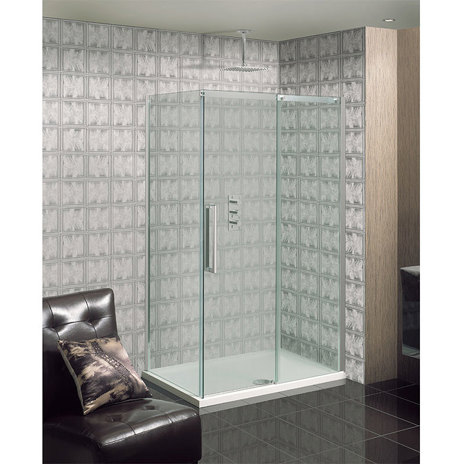 Simpsons - Ten Single Slider Shower Door - 4 Size Options Feature Large Image