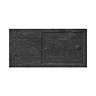 Simpsons Walk In 35mm Grey Slate Acrylic Shower Tray with Drying Area & Waste - Various Size Options