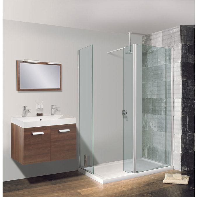Simpsons - Walk In Low Profile Acrylic Shower Tray with Waste - 2 Size Options Feature Large Image