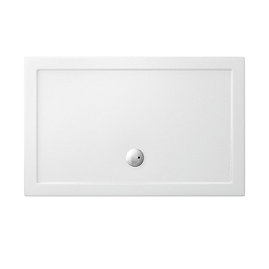 Crosswater - Walk In Low Profile Acrylic Shower Tray with Waste - 2 Size Options Large Image