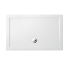 Crosswater - Walk In Low Profile Acrylic Shower Tray with Waste - 2 Size Options Large Image