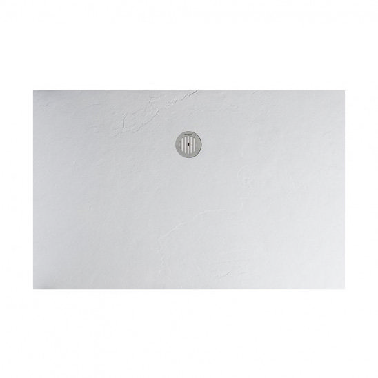 Simpsons White Anti-Slip Textured Slate Effect Shower Tray with Waste - 5 Size options  additional L