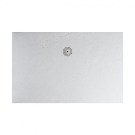 Simpsons White Anti-Slip Textured Slate Effect Shower Tray with Waste - 5 Size options additional L