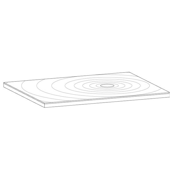 Simpsons White Anti-Slip Textured Slate Effect Shower Tray with Waste - 5 Size options In Bathroom L