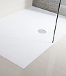 Simpsons White Anti-Slip Textured Slate Effect Shower Tray with Waste - 5 Size options Large Image