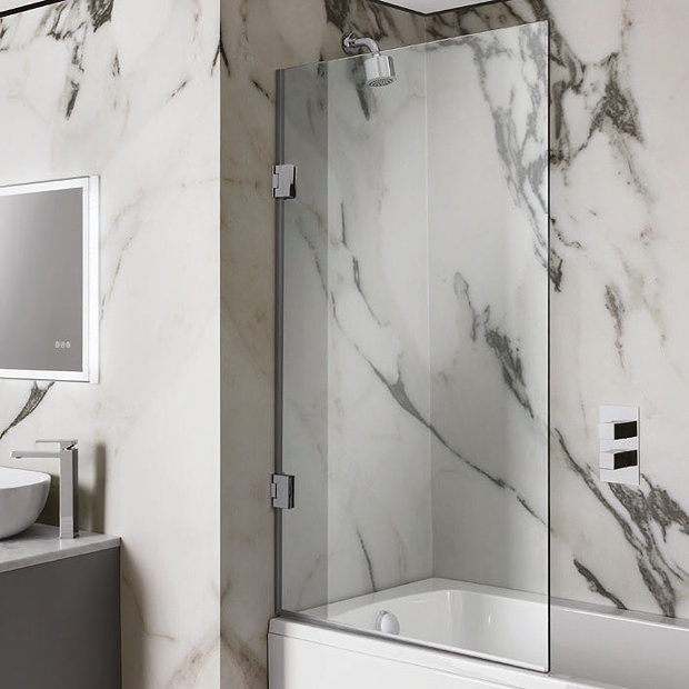 Crosswater Zion Hinged Bath Screen Now At Victorian Plumbing.co.uk