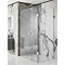 Simpsons Zion Hinged Shower Door with Inline & Fixed Panel Large Image