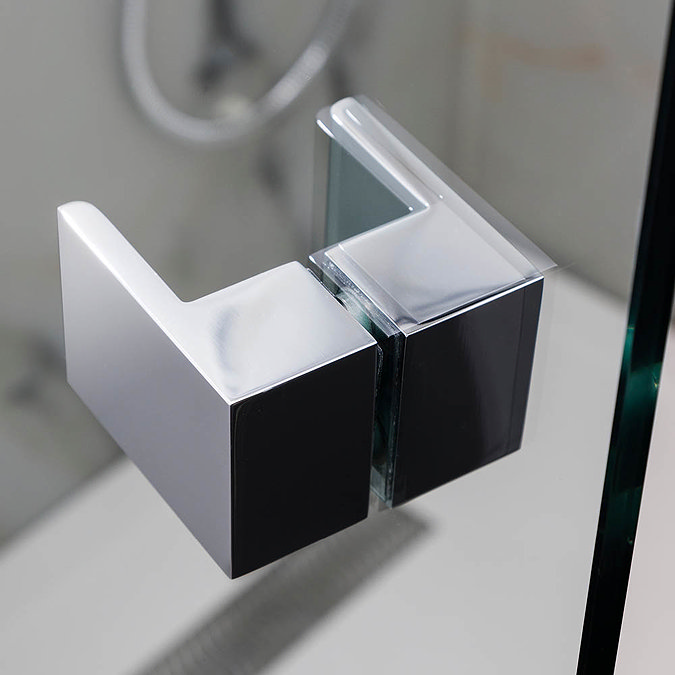 Simpsons Zion Hinged Shower Door with Inline Panel Profile Large Image