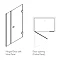 Simpsons Zion Hinged Shower Door with Inline Panel Feature Large Image