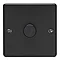 Revive Single Dimmer Light Switch Matt Black Large Image