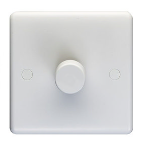 Single Dimmer Light Switch White Large Image