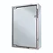 Single Door Bathroom Mirror Cabinet - Stainless Steel Large Image