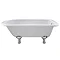 Nuie Berkshire 1700 x 750mm Single Ended Roll Top Bath with Corbel Leg Set Large Image