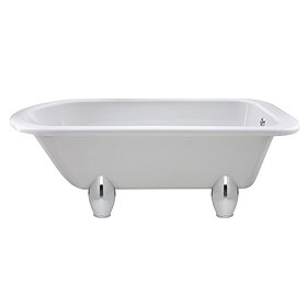 Nuie Berkshire 1700 x 750mm Single Ended Roll Top Bath with Deacon Leg Set Large Image