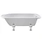 Nuie Berkshire 1700 x 750mm Single Ended Roll Top Bath with Pride Leg Set Large Image